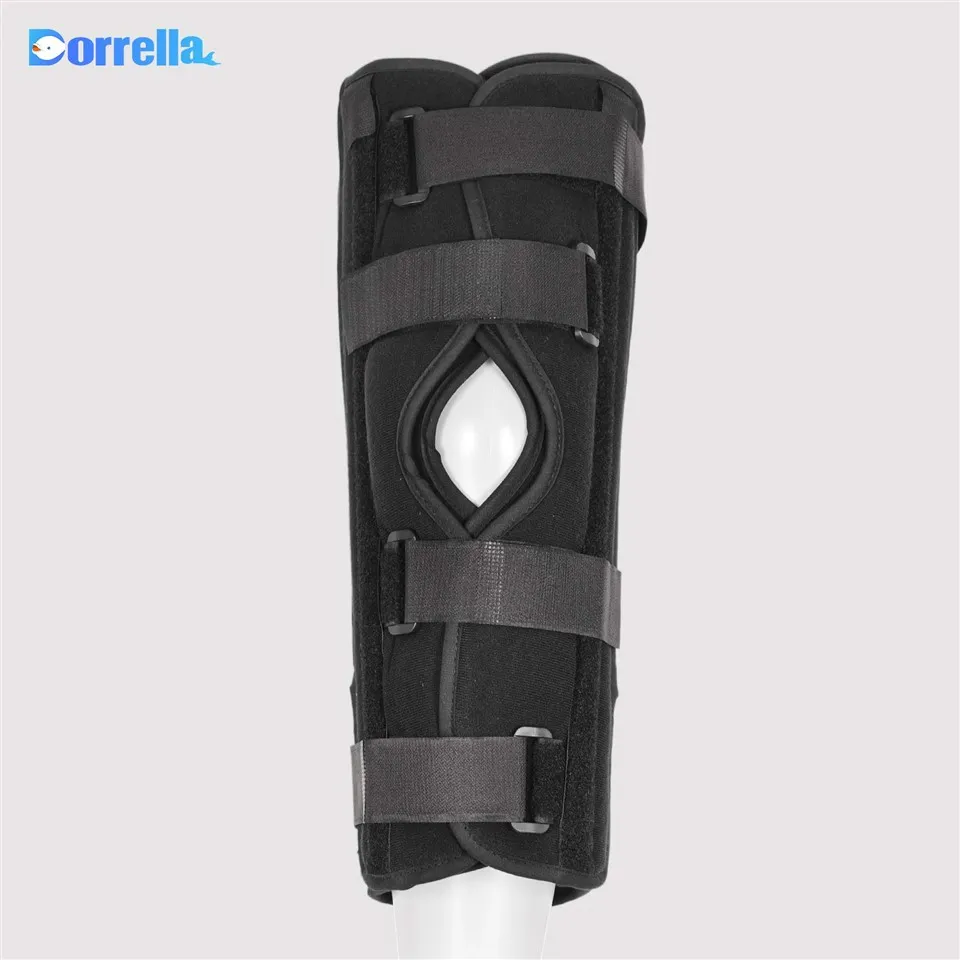 Черная регулируемая поддержка колена